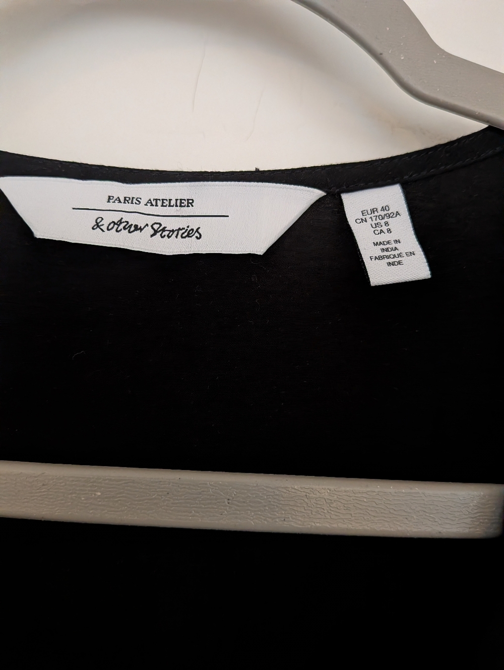 & Other Stories Flutter-Sleeve Midi Dress In Black - Picture 4 of 6